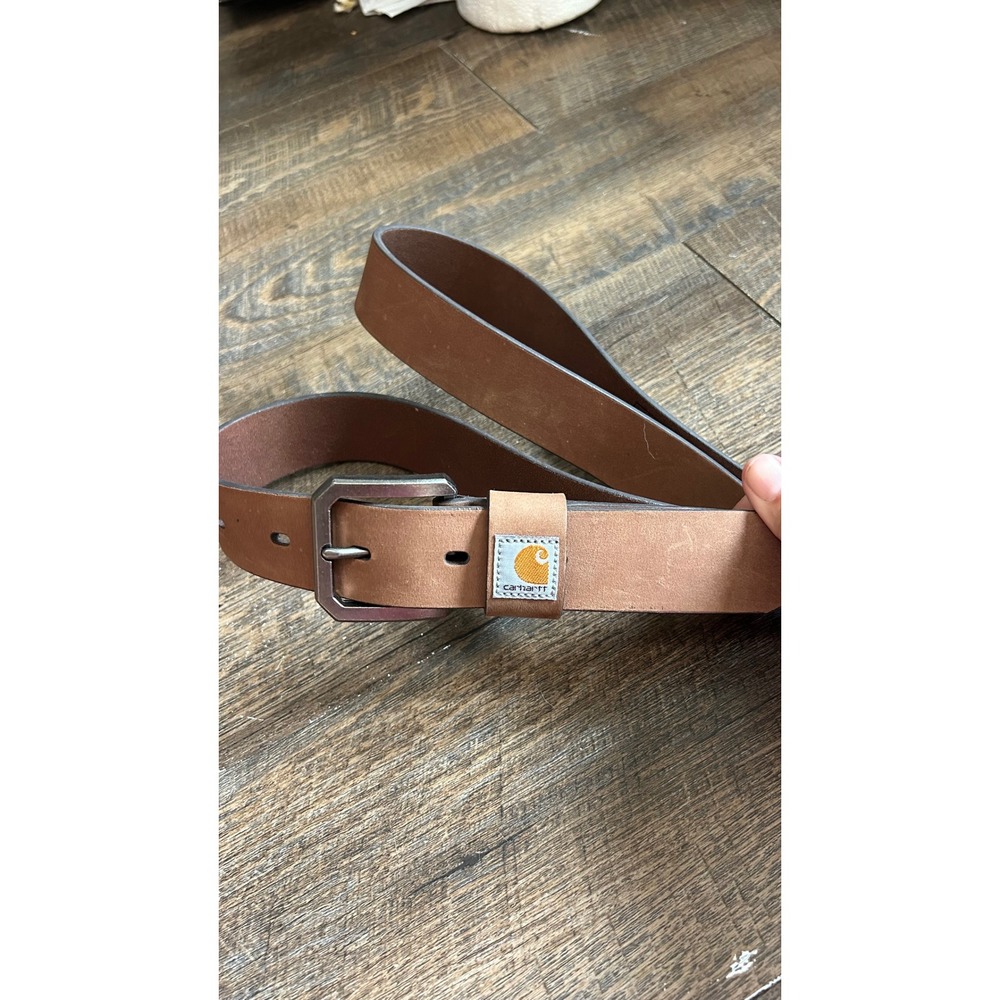 Carhartt Mens A0005502 Saddle Leather Belt 42W Carhartt Brown Full Grain